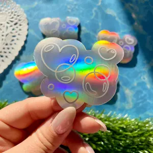 Heart Bubble Holographic Sticker