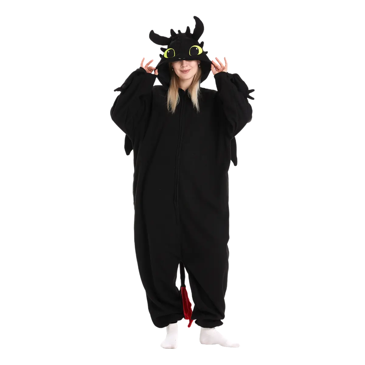 Unisex Cute Dragon  Animal Onesie Pajamas Sleepwear Dragon Halloween Party Costumes Fabric Womenswear christmas pajamas Plush Unisex