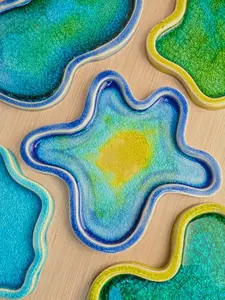 Wavy Ceramic Catchall Trays | Totally Social Ceramics