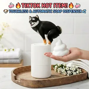 Stxxno Shiba Inu Soap Dispenser, Eagle Soap Dispenser, Dog Soap Dispenser Funny Animal Foam Soap Dispenser, Touchless Automatic Hand Soap Dispenser for Kids & Bathroom