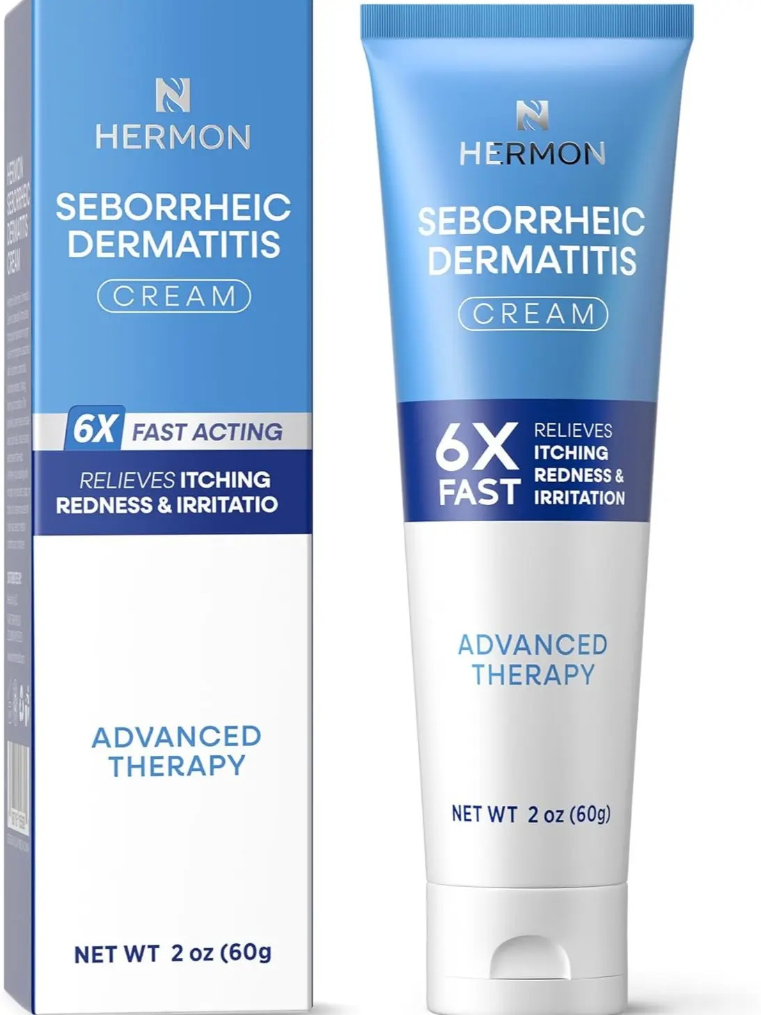 Hermon Nontoxic Seborrheic Dermatitis Scalp Treatment Cream - Peppermint Oil-Infused Haircare Product for Adults with Moisturizing, Healthy Scalp Support, Moisturize Scalp Care, Cream Scalp Care