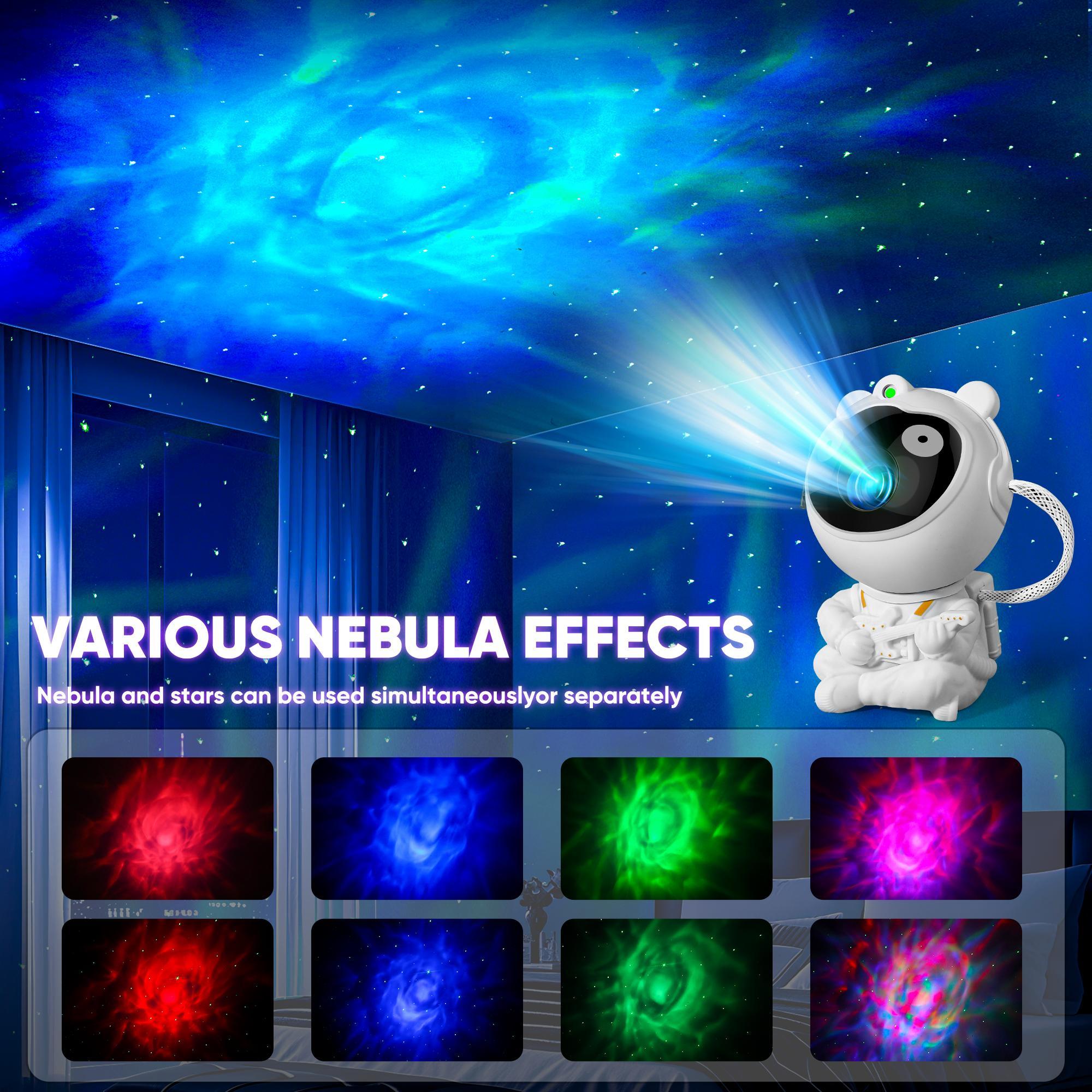 Astronaut Galaxy Projector, Star Projector for Bedroom, Nebula Night Light with Timer and Remote, LED Space Galaxy Lamp for Room Decor, Home Decor, Gifts for Kids, Christmas, Birthday
