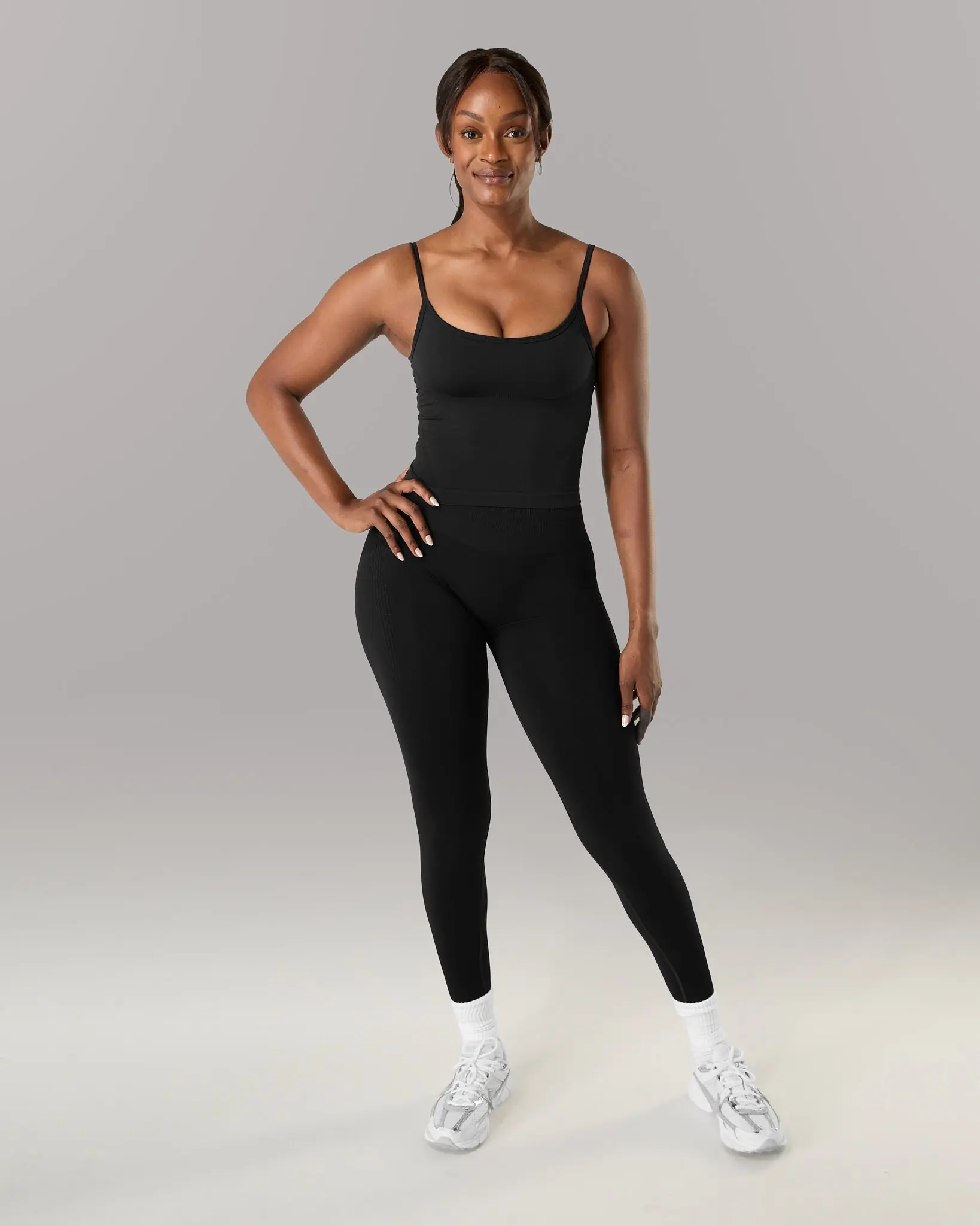 Push Tank - Black Fit Seamless