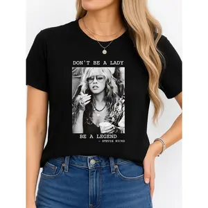 Stevie Nicks Quote T Shirt Black Music Festival Wear Personalized Unisex Women's Top All Season Comfortable Breathable Short Sleeve Tee Suitable For Any Outfit Made In Usa