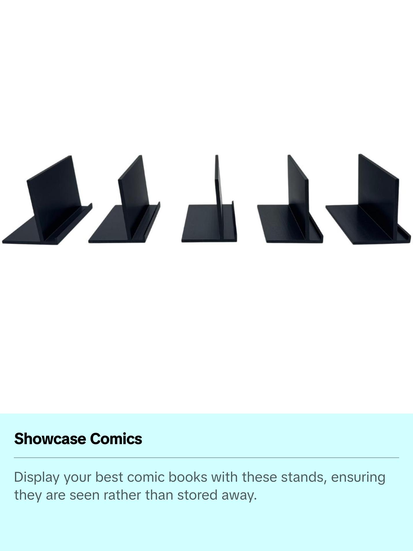 Graded Comic Stand Holder Displays (5 Pack), Comic Book Collectible Showcase