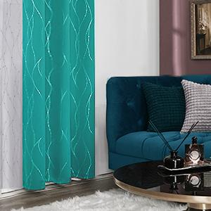Blackout Curtains (2 Panels) Special Sale, Deconovo Grommet Dots Pattern for Bedroom and Living Room - Thermal Insulated Window Curtains curtain