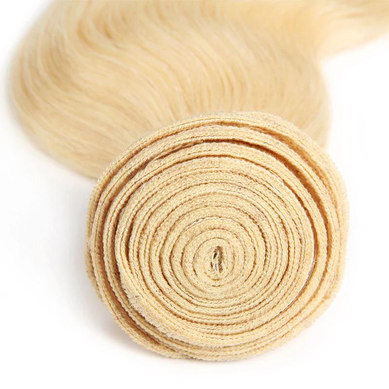 613 Blonde Human Hair Bundles Body Wave Brazilian Human Hair Bundles Straight Hair 3 Bundles