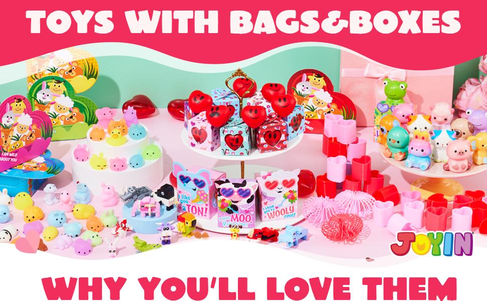 24Pcs & 26Pcs&28pcs Animal Building Blocks Valentines Cards for Kids 2025 Valentine's Day Gifts  Heart-Shaped Boxes with Love Notes Creativity Imagination Playtime & Wind-up toy&sea animals  easter gifts for kids
