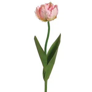 Pink Parrot Tulip Spray 24" - Artificial Flower