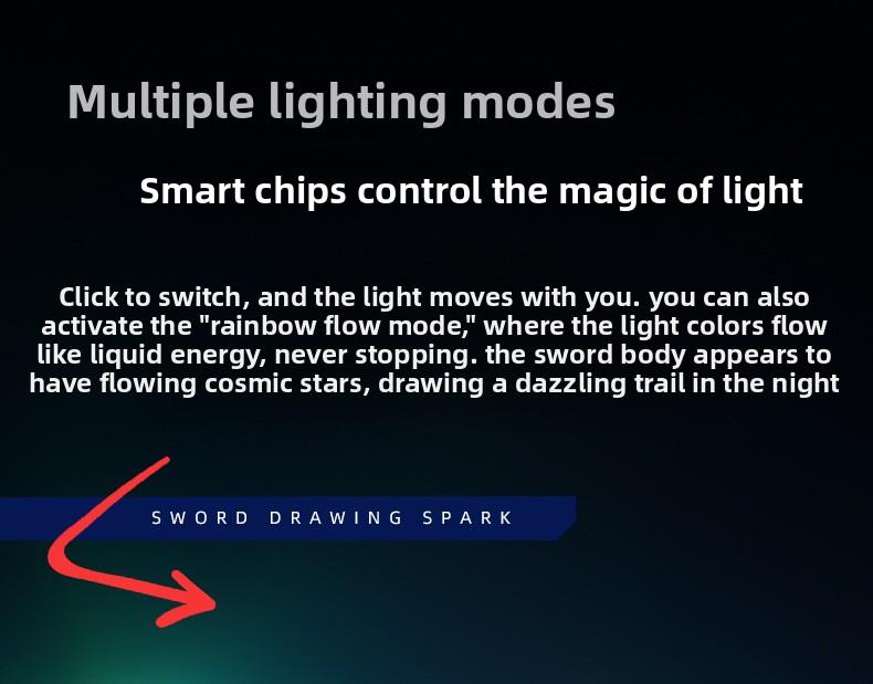 Cool Shadow Sword Ax with LED Lighting Effect 7-Color RGB Changing Atomizing Spray Transformable Dual Form Battle Ax for Role Play Party Christmas Gifts