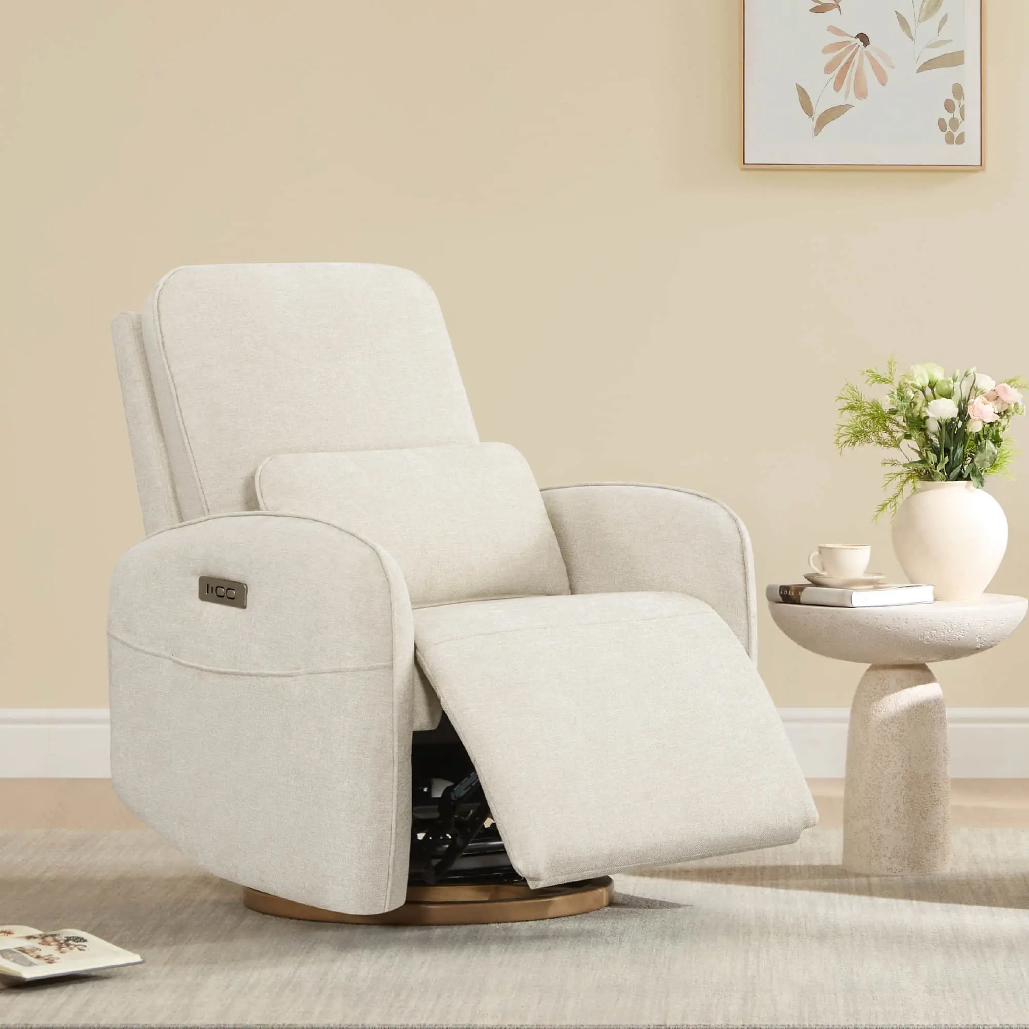 Errol Power Swivel Nursery Glider Recliner Errol Power Swivel Nursery Glider Recliner