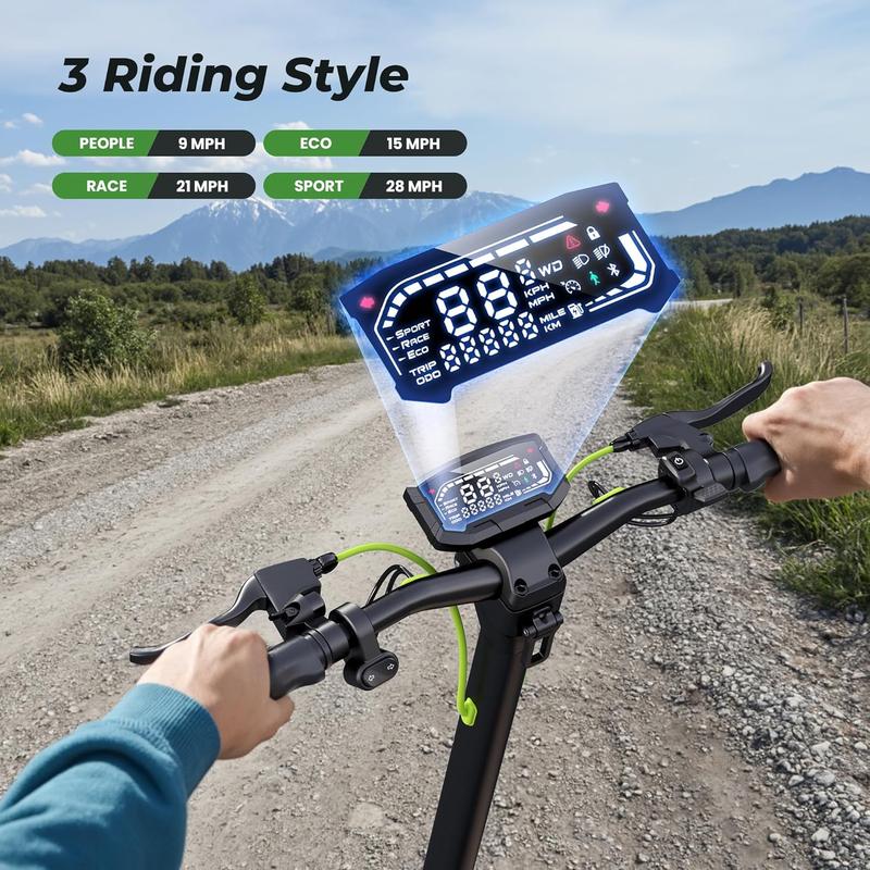 【Fall Freshness Sale】Powerful Electric Scooter for Adults, 32-37 Miles Range, 28MPH Top Speed, 1000W/800W Motor Cruise Control Adultscooter Electrique Adults for Commute Fun with Turn Signal for Adult/Youths