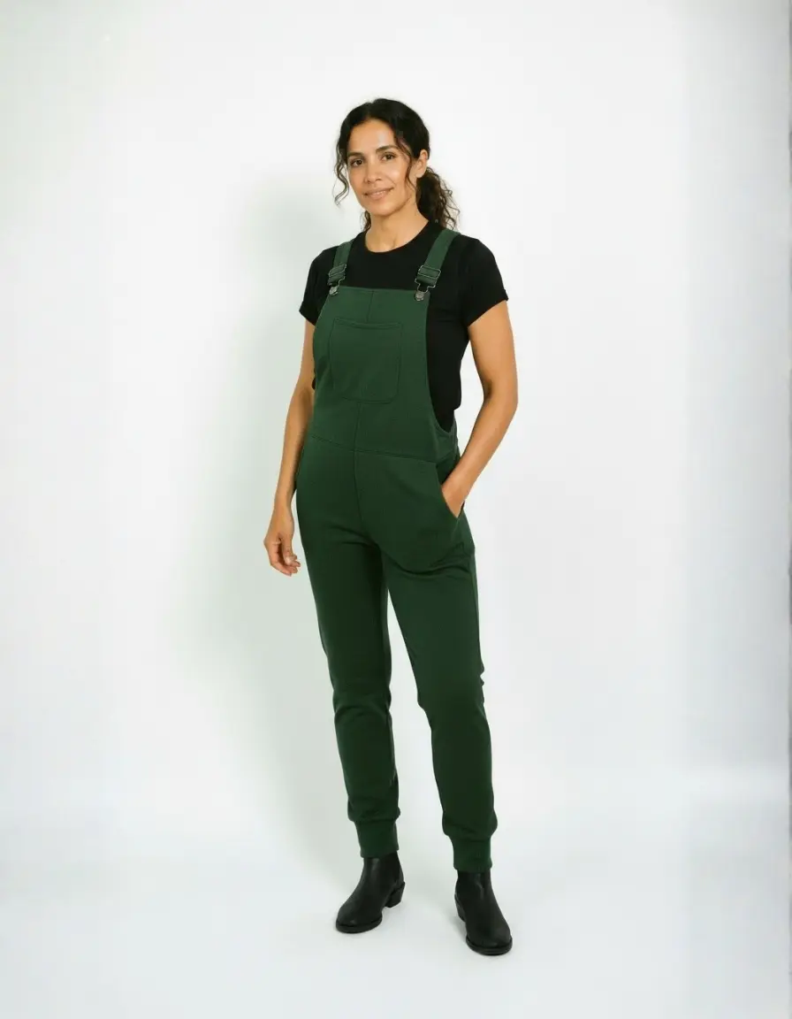 Swoveralls Men's Unisex Jogger Overalls, Full Length Cotton & Recycled Polyester Blend Fabric with 6 Pockets and Adjustable Straps, Comfy, Soft, Casual, Menswear, Zip, Pants, Zipper, Spandex, Bib Front, Baggy Overalls, 3Xl, Six Pockets
