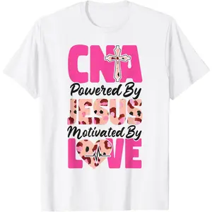 CNA Nurse Certified Nursing Assistant Jesus Faith Christian T-Shirt