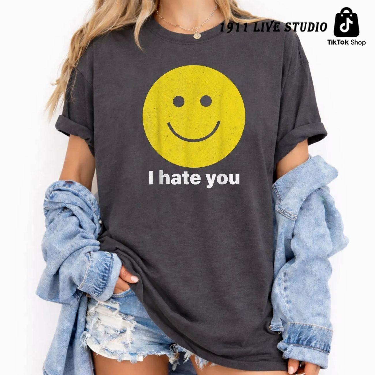 I Hate You T-Shirt, Smile Face Shirt, Harry Styles New Album, Kiss All The Time, Disco Occasionally NVI
