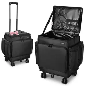 Byootique Hairdresser Suitcase on Wheels for Hairstylist Makeup Artist