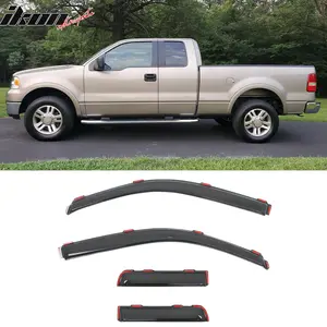 Window Visors for Ford F150 Extended Cab 2004-2014 In Channel Acrylic 4PC