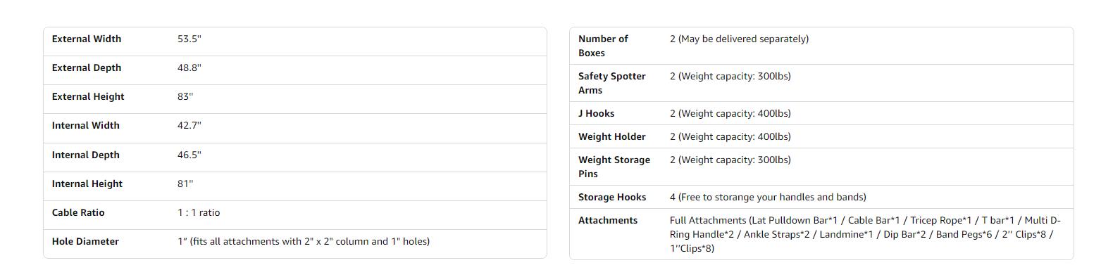 Cofiyard Power Cage with Dual Pulley System, Multi-Function Squat Rack, Cable Crossover, Home Gym Workout Machine, 2500 lbs Capacity, 16 Cable Heights, Integrated Storage Hooks, Professional Accessories Included Cofiyard Power Cage with Dual Pulley System, Multi-Function Squat Rack, Cable Crossover, Home Gym Workout Machine, 2500 lbs Capacity, 16 Cable Heights, Integrated Storage Hooks, Professional Accessories Included