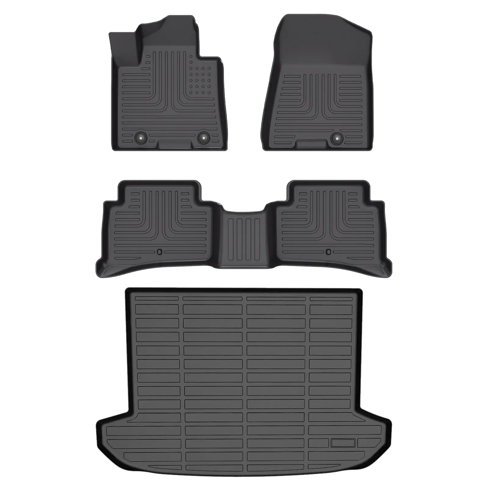COLANAT for Kia Sportage 2017-2022 Floor Mats & Cargo Liner Set (Gas Models Only,Not for 2023+ New Model), 3D Custom Fit All-Weather Car Liners, High-Wall Waterproof, Eco-Friendly Odorless, Non-Slip, Scratch-Resistant, Flexible & Durable, Easy Clean, Perf