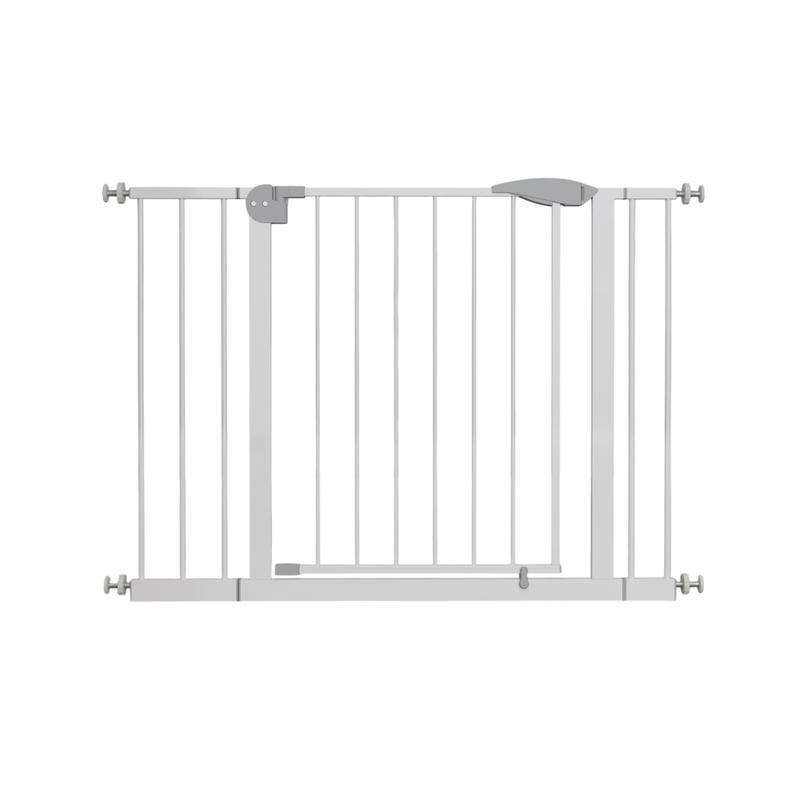 29.5–45.3" Extra Wide Baby Gate for Stairs, Pressure Mounted Pet & Child Safety Gate, Easy Walk-Through Design, No Drilling, White Outdoor Cat Enclosure with Roof catio Breathable Elevated Cooling Dog Bed Washable Double-Sided