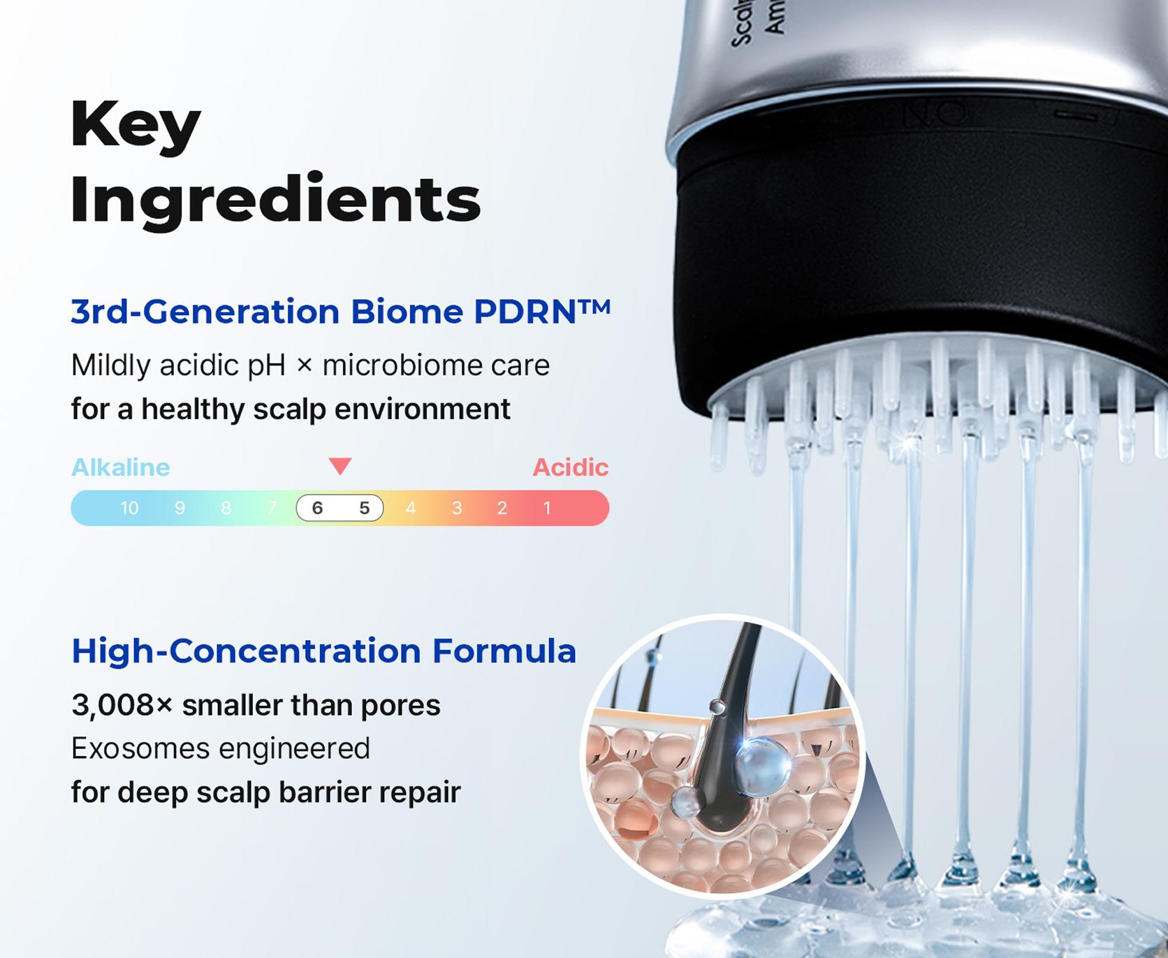 EPAIS Scalp Boosting Ampoule Jumbo Size 5.07 fl oz with Comb Brush Applicator for Reduced Hair Loss & Shedding Daily Haircare Enhances Growth