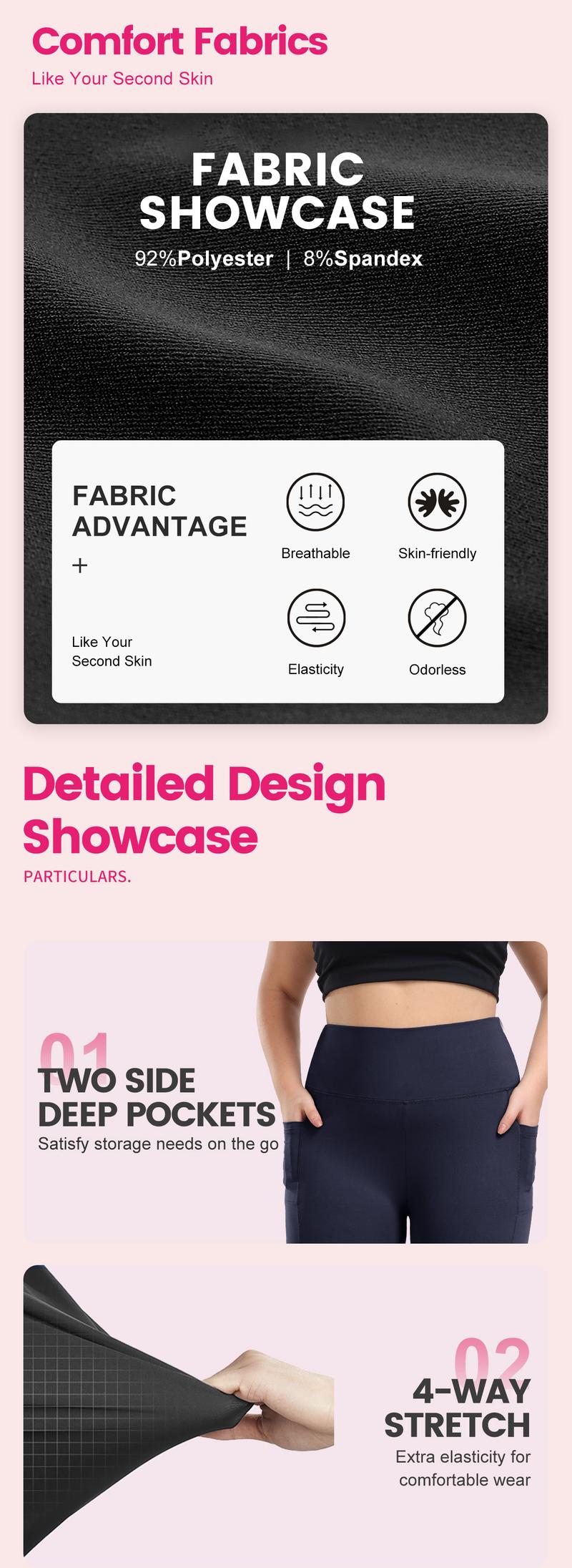 SHOWITTY Plus Size 1/3 Pack High Waist Biker Shorts 5/8 Inch with Pockets for Women - High Stretch Breathable Short Leggings SHOWITTY Plus Size 1/3 Pack High Waist Biker Shorts 5/8 Inch with Pockets for Women - High Stretch Breathable Short Leggings