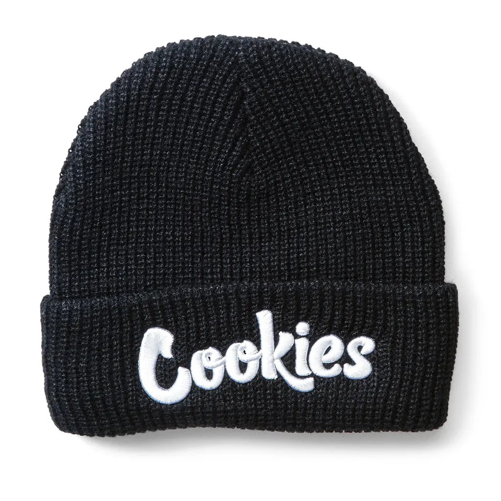 Cookies Original Logo Embroidered Knit Beanie | Classic Acrylic Blend