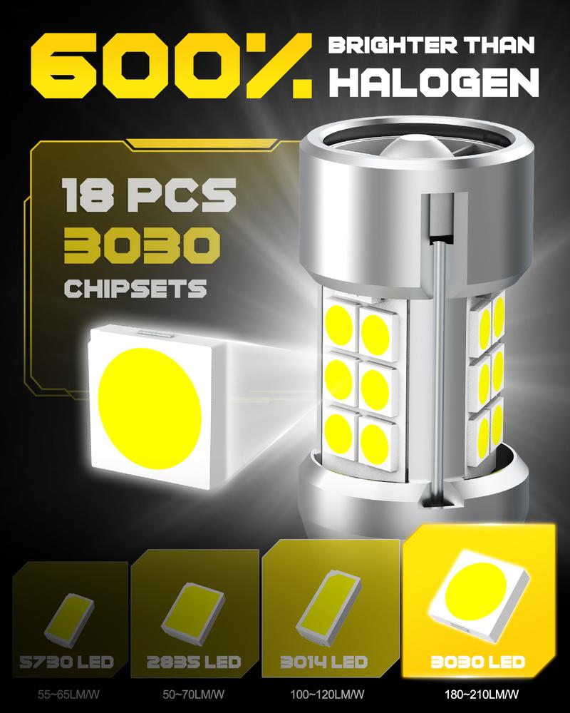 AUXITO 2025 Latest 921 912 LED Bulb Reverse Light, 600% Brighter CANBUS Error Free 912 921 led backup light bulbs, Super Bright T15 906 922 W16W LED Bulb for BackUp Reverse Lights, Pack of 2 AUXITO 2025 Latest 921 912 LED Bulb Reverse Light, 600% Brighter CANBUS Error Free 912 921 led backup light bulbs, Super Bright T15 906 922 W16W LED Bulb for BackUp Reverse Lights, Pack of 2