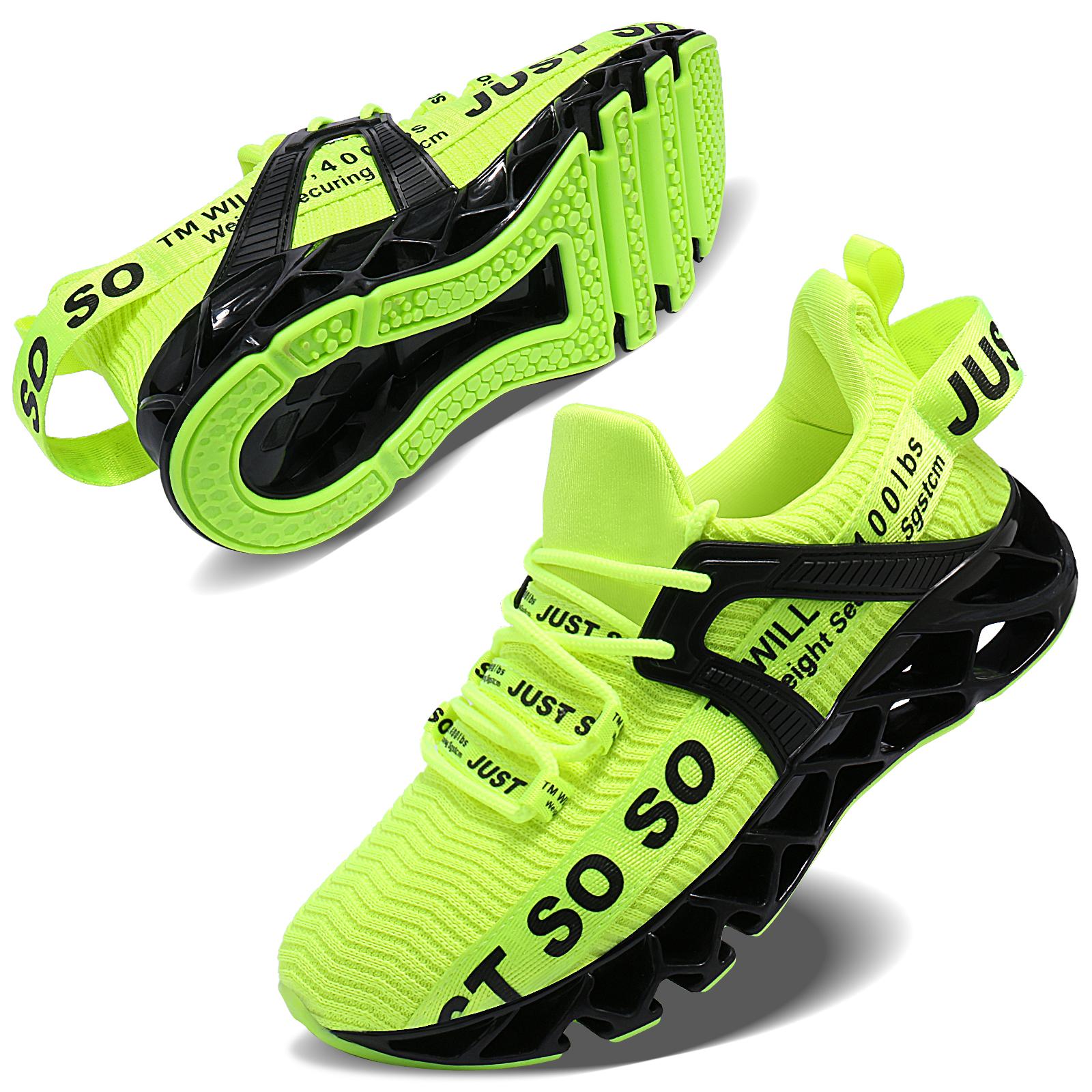 Running Shoes Lightweight Tennis Shoes Non Slip Gym Workout Shoes Breathable Mesh Walking Sneakers