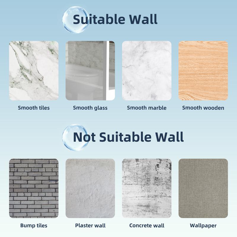 Hibbent Adjustable Handheld Shower Head Holder  Showerhead Holder, Strong Adhesive and Waterproof Handheld Shower Holder and Bracket, Height Adjustable Shower Wand Holder, Wall Mount, No Drilling, Chrome Finish