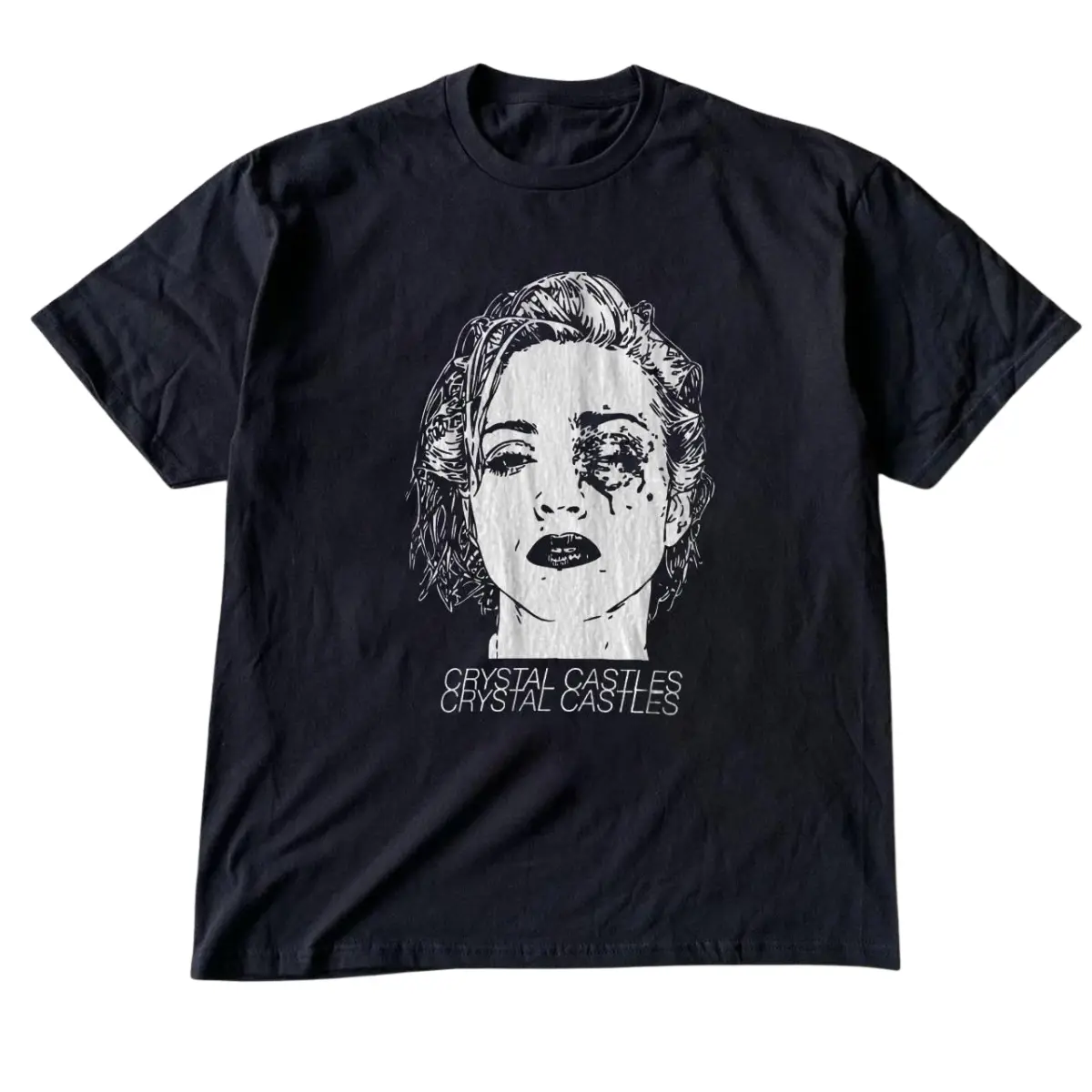 Crystal Castles Shirt, Crystal Castles Graphic Tee, Vintage Indie Electronic Band T Shirt, Goth Aesthetic Unisex Tee, Alternative Streetwear, Y2K Music Shirt, Gift for Crystal Castles Fans