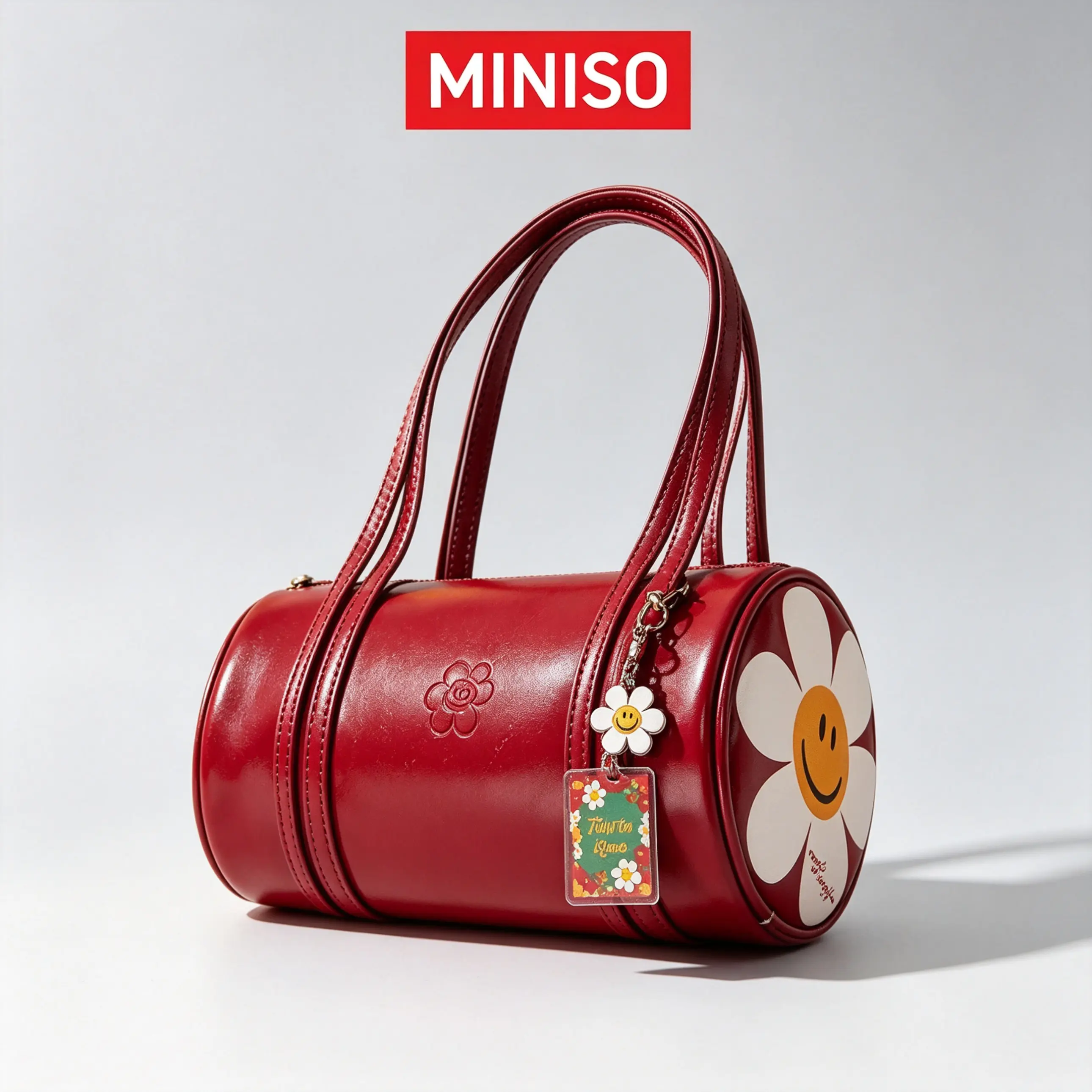 MINISO & Wiggle Wiggle Fashion small retro shoulder/crossbody handbag—youthful and stylish, red bag,backpacks for school,cute backpacks for school,bookbag,school backpack