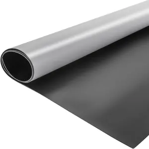 VEVOR Dance Floor Roll Portable,  , 6.6x15.7ft Practice Dance Floor,1.5mm Thickness PVC Dance Flooring Grey/Black Roll Out Dance Floor Non-Slide & Wearproof Dance Floor Easy Cleaning for Ballet