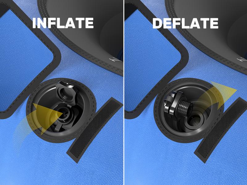 QPAU Inflatable Snow Tube with Premium Canvas Cover for Kids and Adults, Heavy Duty Snow Tube Made by Thickened Bottom, Sled Winter Outdoor Fun Toys for Children Boys Girls