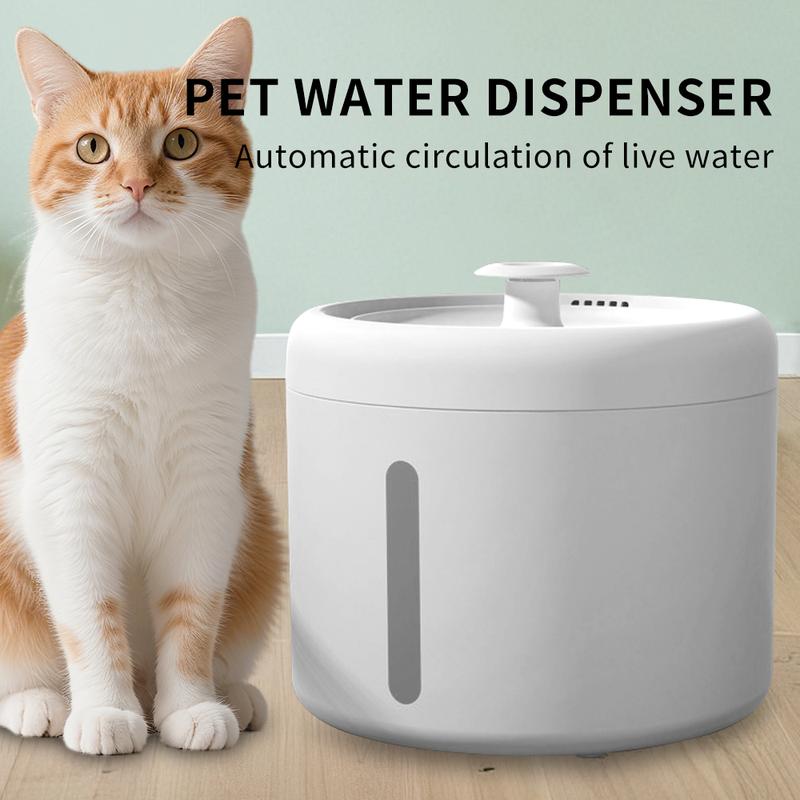 Transparent and visible pet water dispenser, automatically refills water, cares for every moment, allows owners to travel easily, and lets pets drink worry-free
