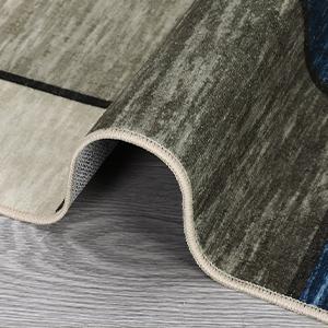 【GARVEE】Washable Rugs 8 x 10 Rug for Living Room Modern Geometric Rug Non Slip Navy Rug Soft Floor Mats Large Area Rug Stain Resistant Carpet for Bedroom Dining Room Nursery Blue/Taupe 8'x10' 【GARVEE】Washable Rugs 8 x 10 Rug for Living Room Modern Geometric Rug Non Slip Navy Rug Soft Floor Mats Large Area Rug Stain Resistant Carpet for Bedroom Dining Room Nursery Blue/Taupe 8'x10'