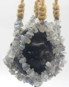 Crystal Chip Sphere Hanger