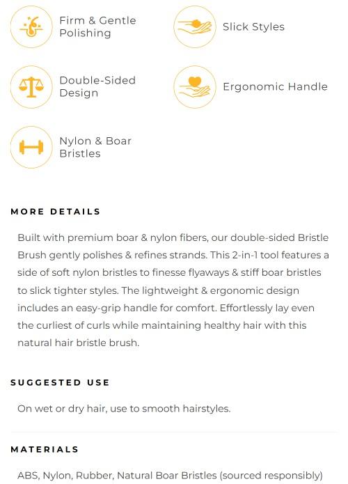 Double-Sided Bristle Brush