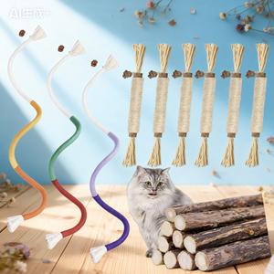 19 PCS Premium Cat Chew Stick Toy,  Chew Ropes And Natural Silvervine Sticks Cat Toys for Cats Teeth Cleaning, Kitten Dental Care, Kitty for indoor Cats Increase Appetite, Enhances Oral & Dental Health