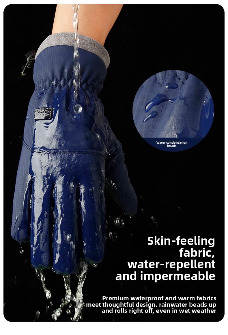 Outdoor Winter Gloves Touchscreen Windproof Full-Finger Fleece Lined for Sports Travel Daily Activities Ideal for Skiing Cycling Casual Wear Daily Work