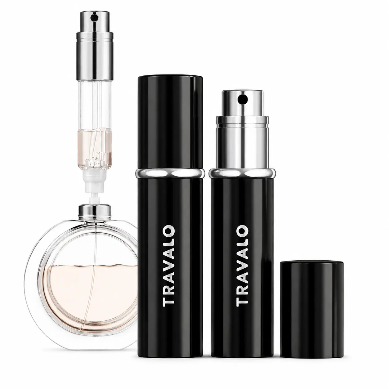 Travalo ESSENTI Refillable Perfume Atomizer, 5ml Portable Bottom Fill Travel Sprayer, Leak-Resistant Cosmetic Cologne Dispenser with Fine Mist for Women & Men, Makeup, Leak Proof, Mini Cologne Dispenser, Travel Perfume Bottle, Beauty Products