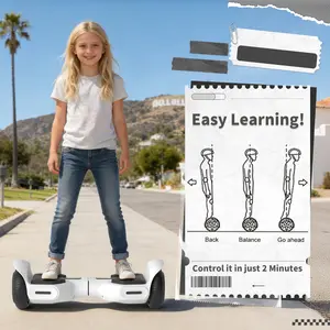 Hoverboard – Dual Motor LED Scooter Bluetooth Speaker, LED Lights, Up to 8.5 MPH, UL2272 Certified Self-Balancing Scooter for Kids and Teens,Brithday Gift, Halloween Thanksgiving Christmas Holiday Gift Wheel summervibes