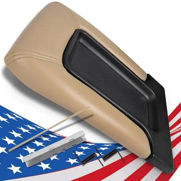 CROSSDESIGN Center Console Lid Repair Kit - Car Console Cover, Automotive Interior Accessories, Stowing & Tidying Item for Chevy, GMC, Cadillac Pickup Trucks & SUVs, Cars Accessories