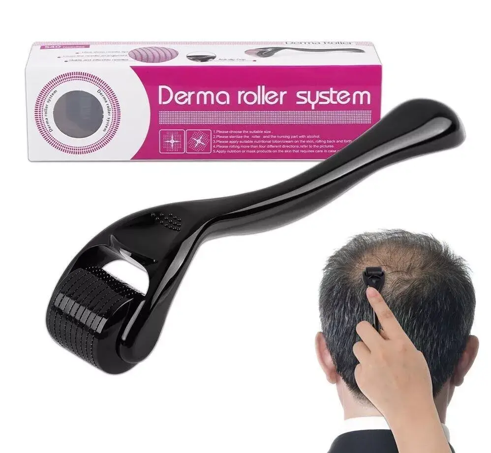 0.25mm Microneedle Derma Roller for Face, Scalp & Beard – Skincare Tool with Precise Rolling & Comfortable Massage for Men & Women