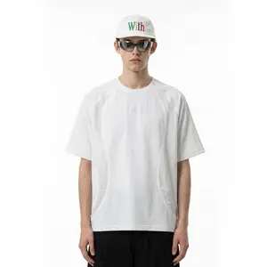 Inflation Streetwear Structured Patchwork Embroidered T-Shirt