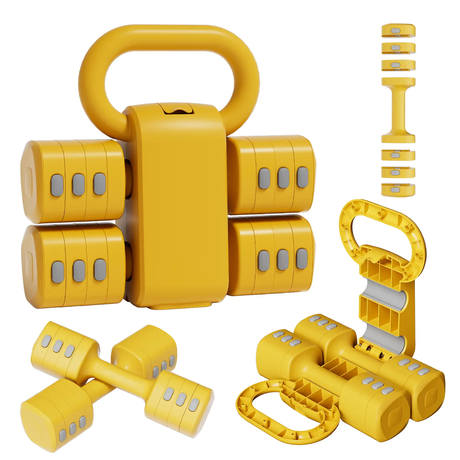 2-in-1 Adjustable Dumbbell Set , Hand Weights for Women, 1s-Adjust Dual-Stable Dumbbell Set for Women Home Gym & Outdoor equipment wide grip safety guarantee fit Dumbbell Barbell Set,#SummerWins#DealsForYouDays