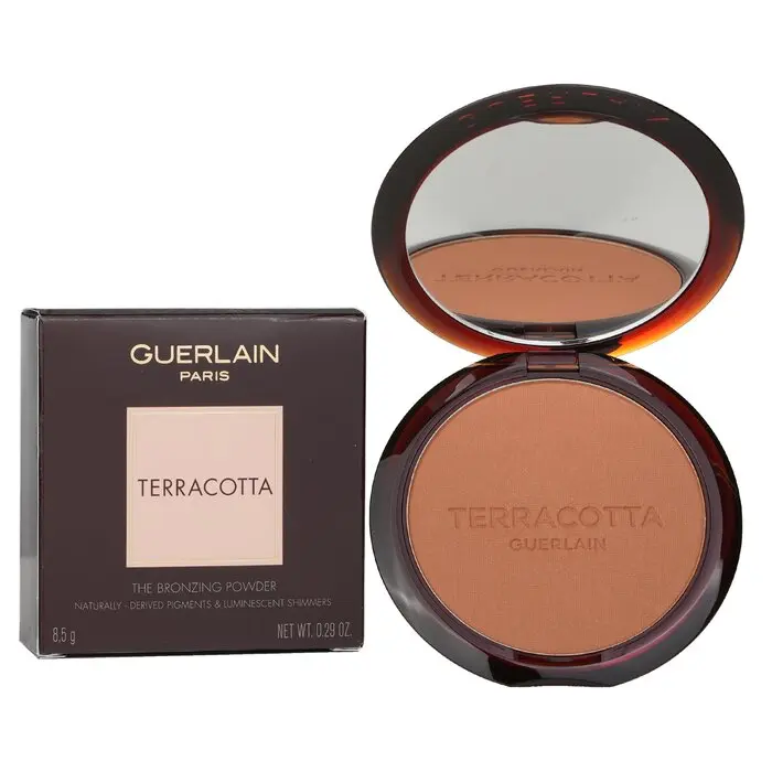 Guerlain Terracotta The Bronzing Powder - #05 Deep Warm, Lightweight Makeup Bronzer, Long Lasting Shimmering, Suitable for All Skin Types