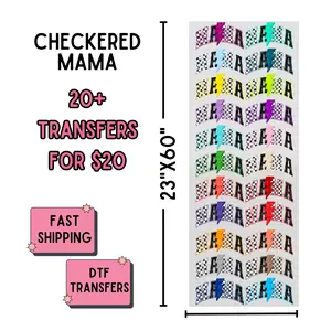 Checkered Mama | Dollar Deals DTF Transfer Gang Sheet For Graphic Tees
