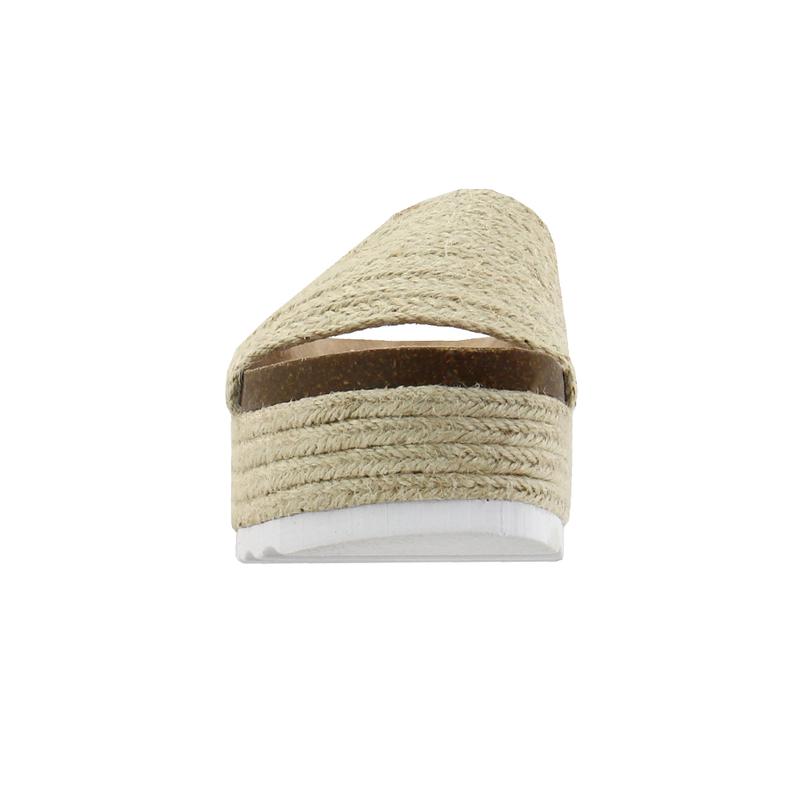 Dirty Laundry Womens Palm Desert Espadrille Platform Casual Sandals Casual Low Heel 1-2" - Beige