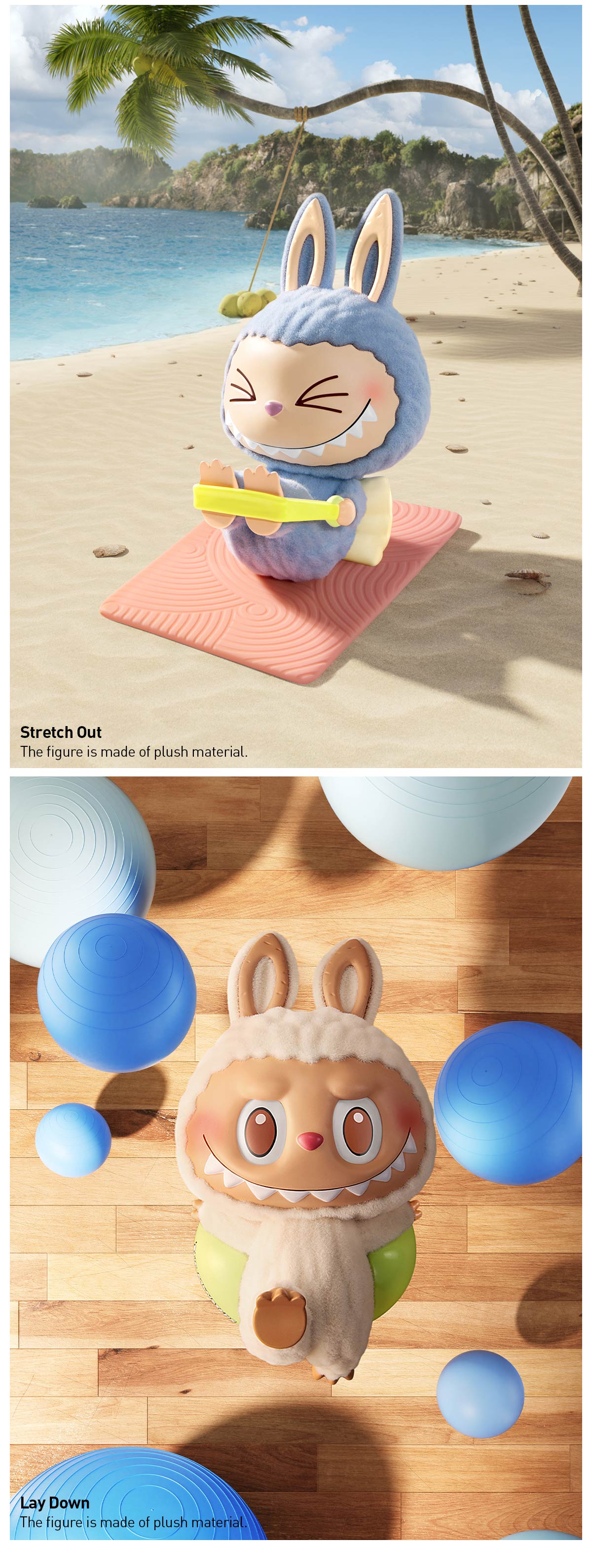 [Spanish]-THE MONSTERS Lazy Yoga Series Figuras Coleccionables Caja Ciega, Caja Sorpresa